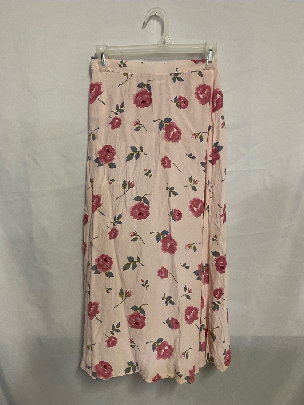 Clio Pink Floral Midi Skirt